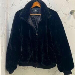 ZARA Faux Fur Jacket